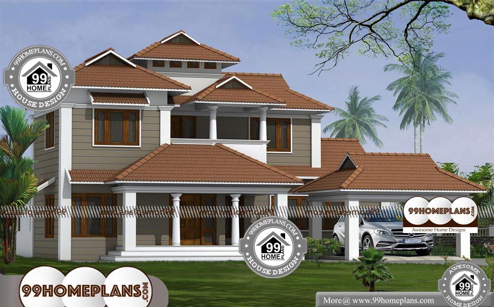 Indian Traditional House Designs - 2 Story 2850 sqft-Home