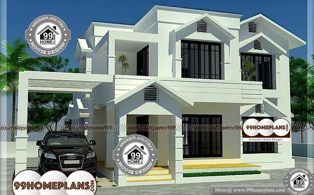 Kerala Contemporary Homes - 2 Story 1944 sqft-Home