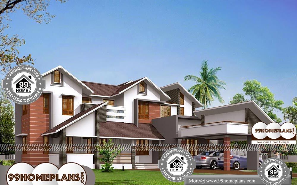 Kerala Style Contemporary House Designs - 2 Story 3530 sqft-Home