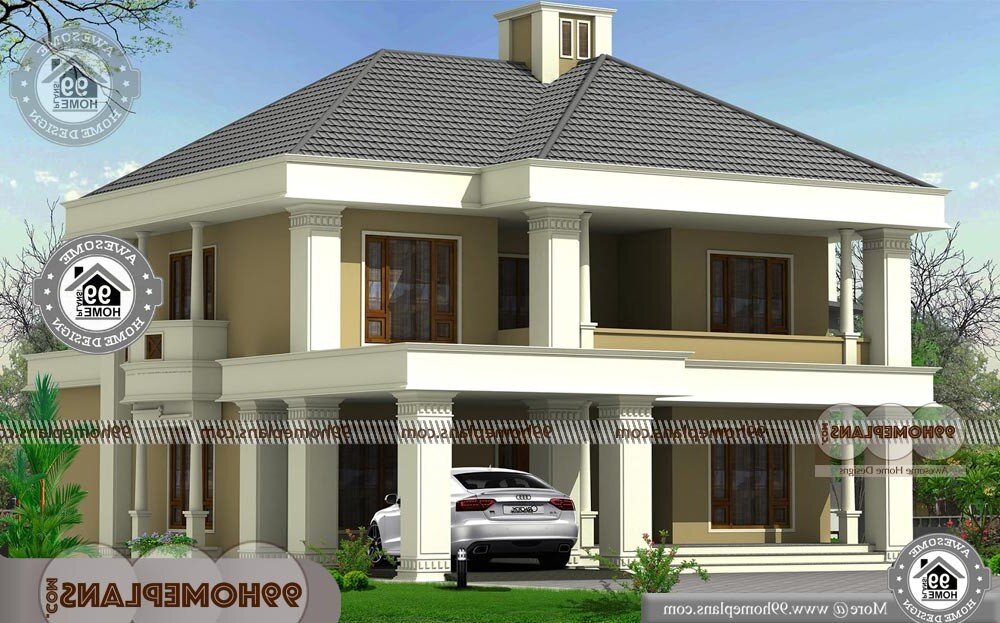 Kerala Traditional House Plans - 2 Story 2050 sqft-Home