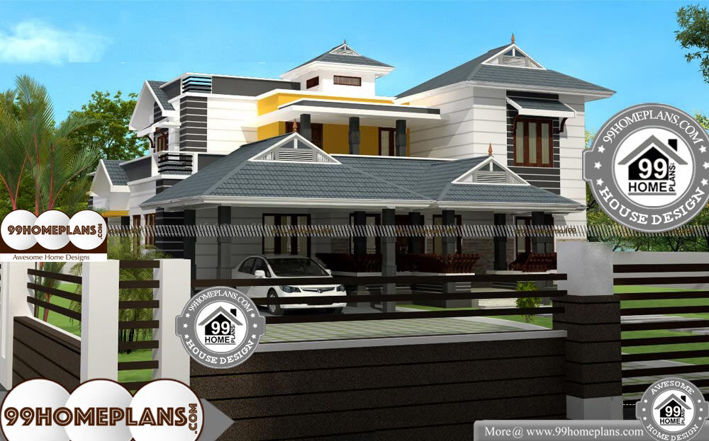 Latest Elevation Designs Of Residential House In Indian - 2 Story 2938 sqft-Home