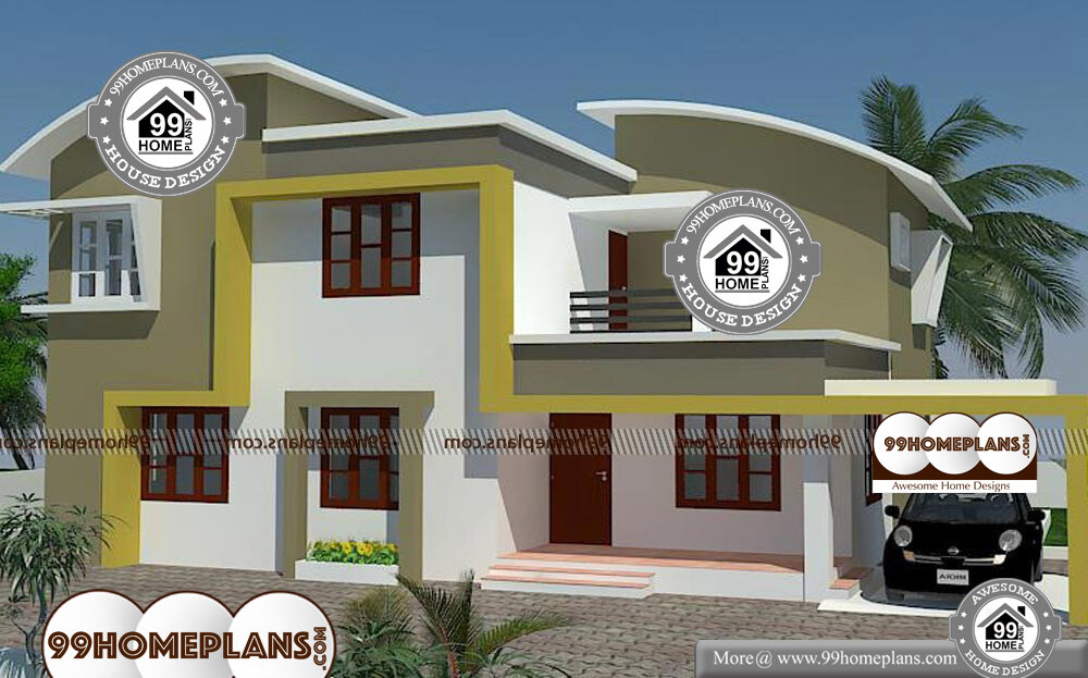 Low Budget Contemporary Homes - 2 Story 2370 sqft-Home