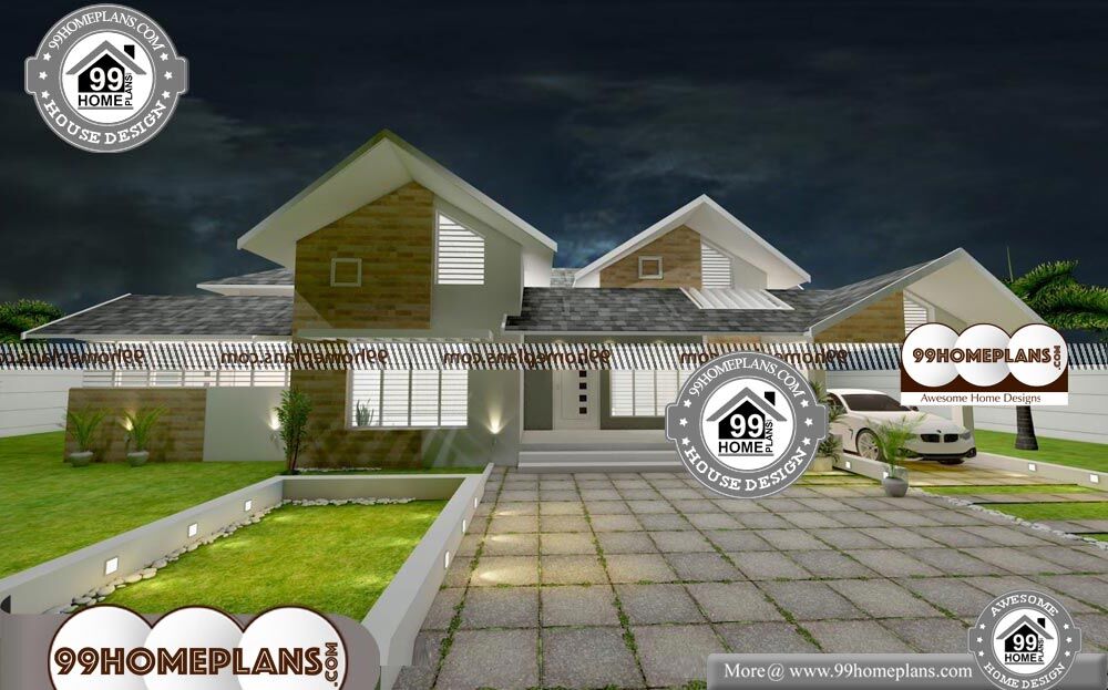 Low Cost Double Storey House Plans - Single Story 2700 sqft-Home