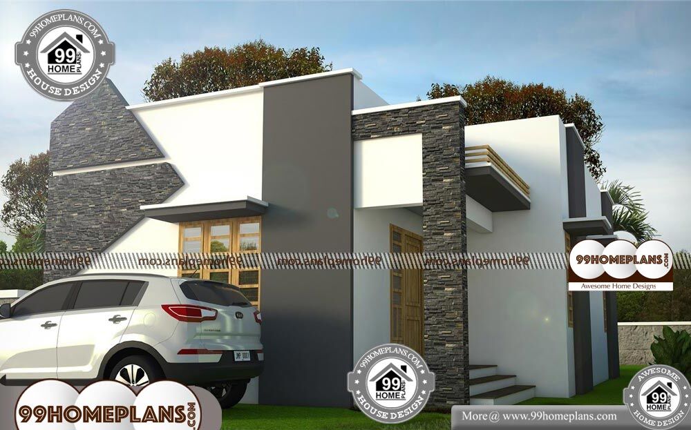 Luxury 1 Story House Plans - Single Story 996 sqft-Home 