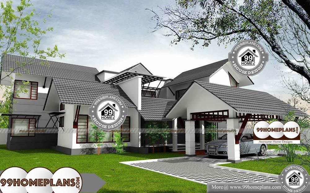 Luxury Contemporary Home Plans - 2 Story 3350 sqft-Home