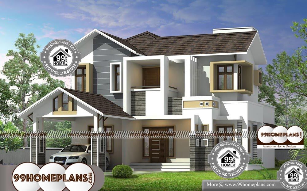 Modern 2 Storey House Designs And Floor Plans - 2 Story 1970 sqft-Home