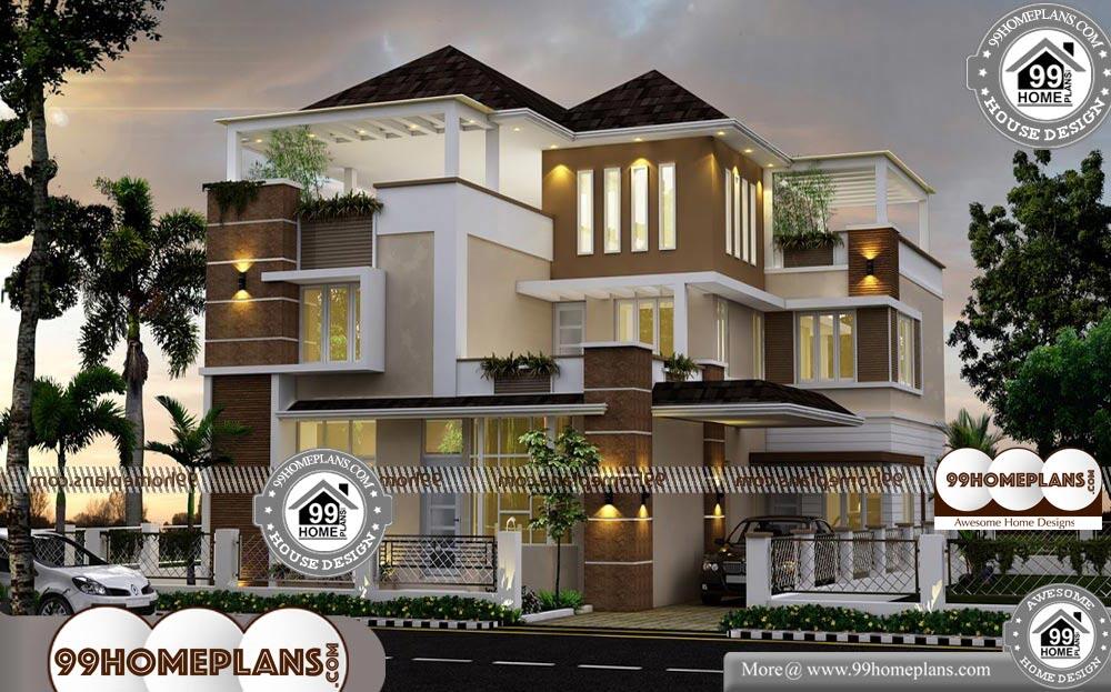 Modern 2 Storey House Plans - 2 Story 3492 sqft-Home