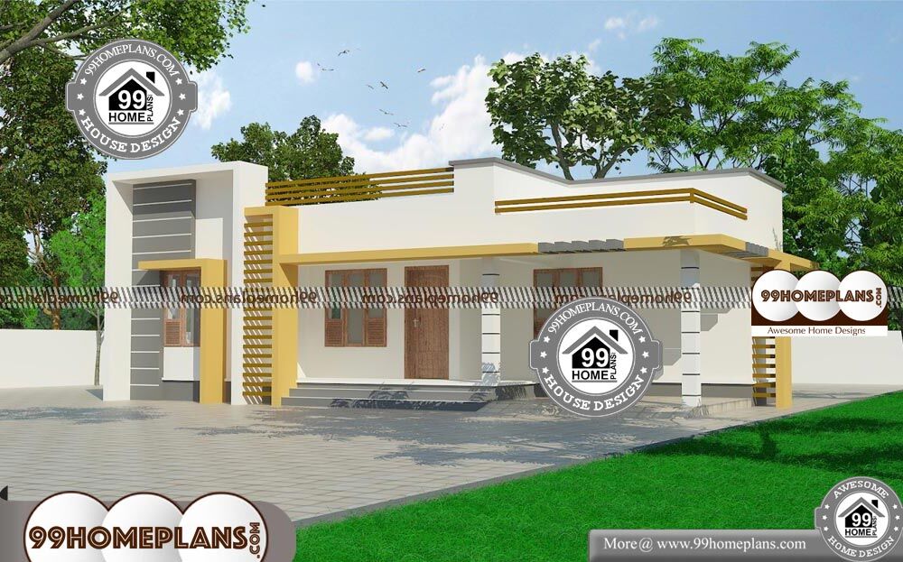 Modern 3 Bedroom House Design - Single Story 1289 sqft-Home