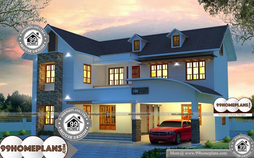 Modern Apartment Design Plans - 2 Story 2500 sqft-Home