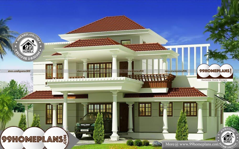 Modern Architectural Design House Plans - 2 Story 1700 sqft-Home