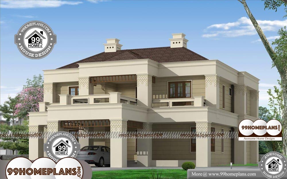Modern Bungalow House Plan with Two Floor Stylish Structural Designs