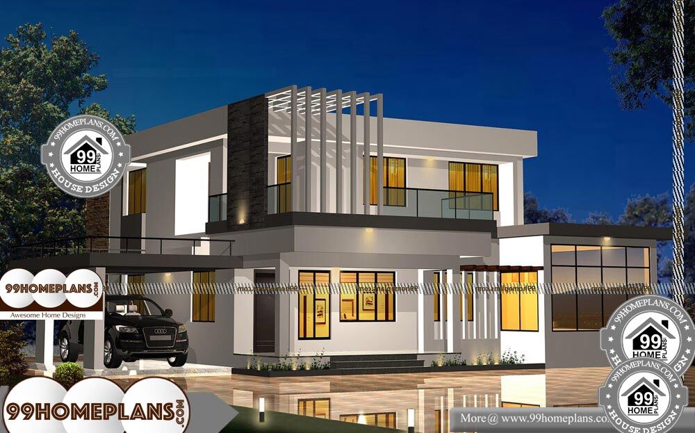 Modern Contemporary Home Design - 2 Story 2287 sqft-Home