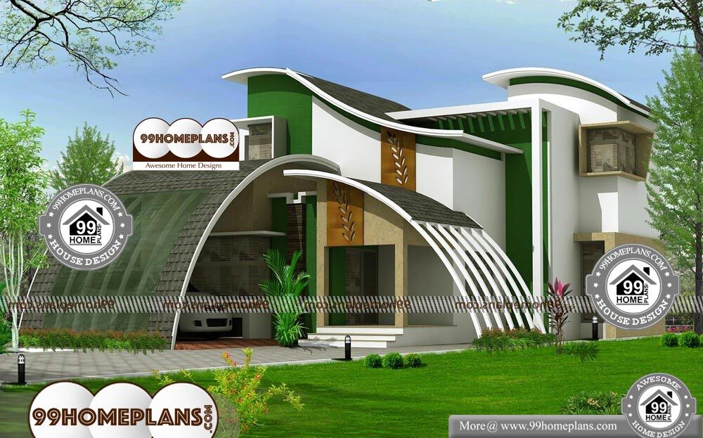 Modern Contemporary House Designs Floor Plans - 2 Story 2500 sqft-Home