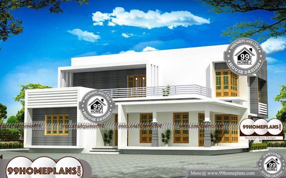 Modern Contemporary House Plans Kerala - 2 Story 1796 sqft-Home