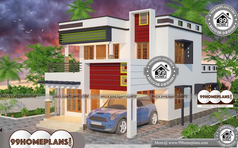 Modern Home Plans And Cost To Build - 2 Story 1714 sqft-Home