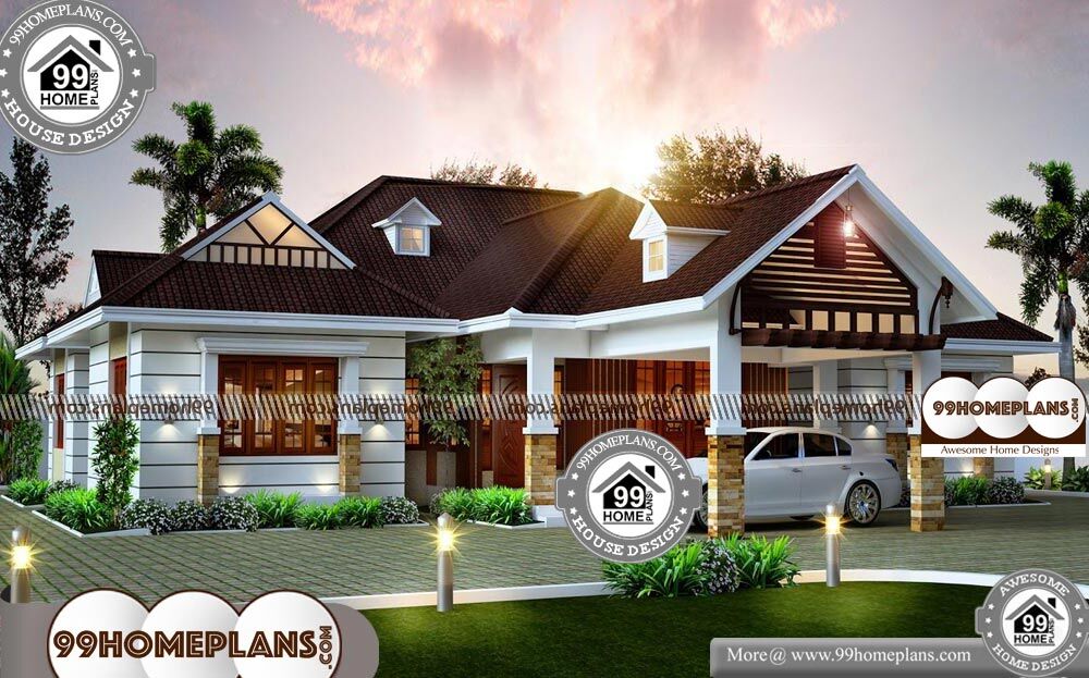 Modern Home Plans One Story - Single Story 2490 sqft-Home