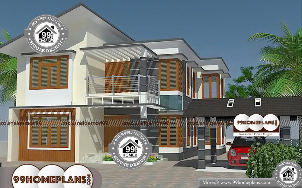 Modern House Plans With Garage with Double Floor Traditional Designs