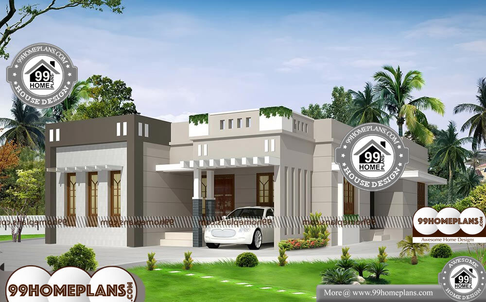 Modern One Story House Designs And Floor Plans - Single Story 1249 sqft-Home