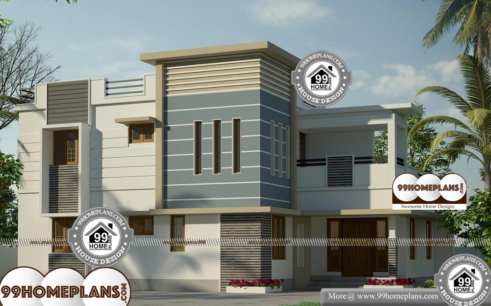 Narrow 3 Bedroom House Plans - 2 Story 2010 sqft-Home