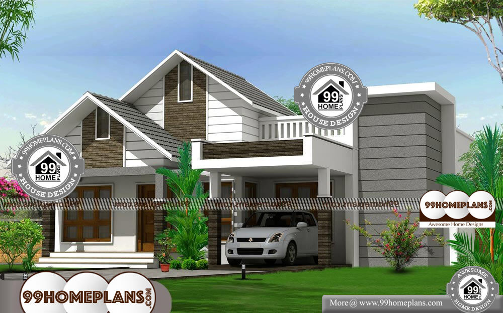 Non Traditional House Plans - Single Story 1425 sqft-Home