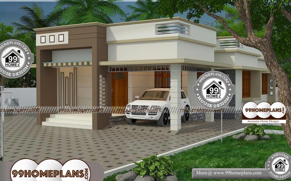 One Floor Contemporary House Design - Single Story 1244 sqft-Home