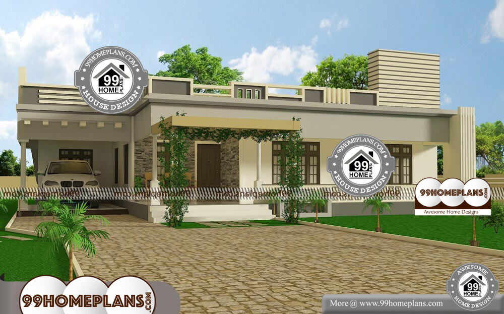 One Floor Modern House Design - Single Story 1448 sqft-Home