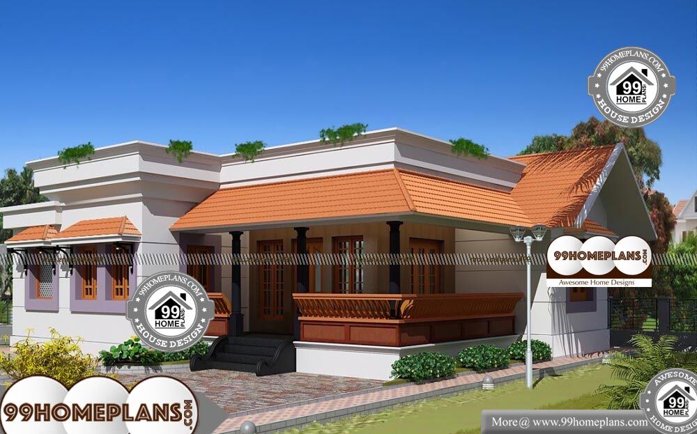 One Level Home Plans - Single Story 1650 sqft-Home