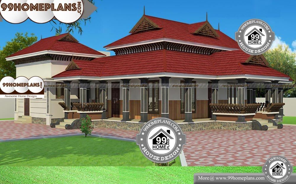 One Story Traditional House Plans - Single Story 2400 sqft-Home