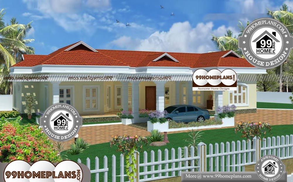 Simple House Plans In Kerala One Floor - Single Story 2900 sqft-Home