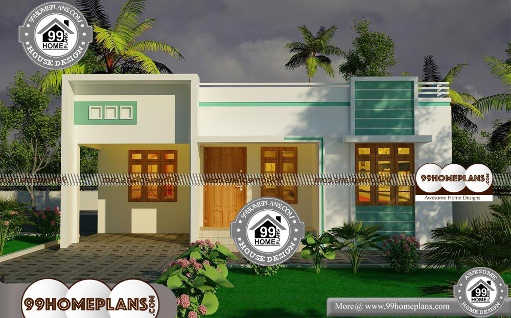 Single Story Modern Home Design - Single Story 973 sqft-Home