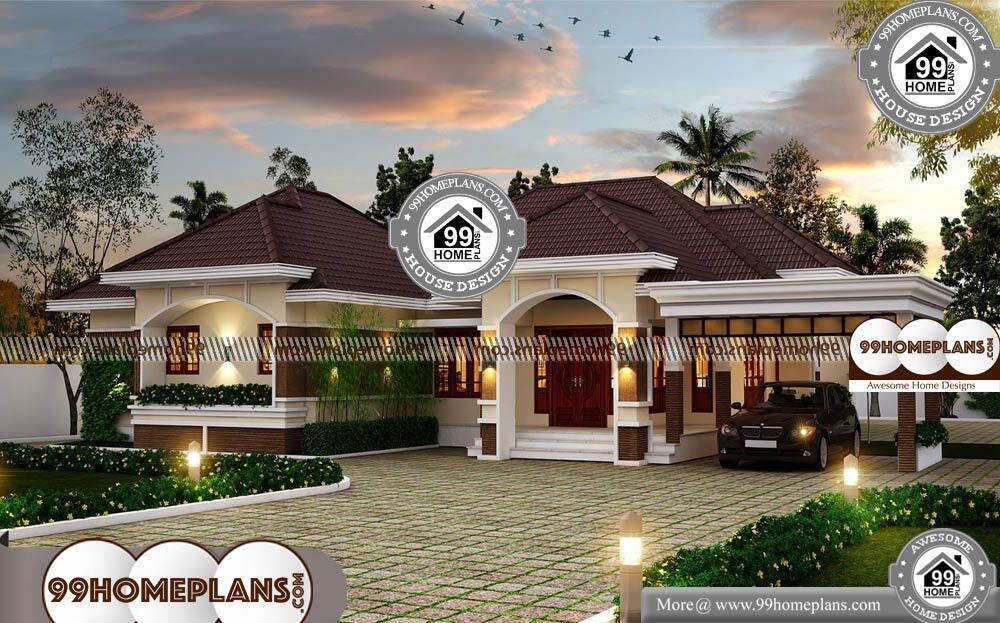 Small Modern House Plans One Floor - Single Story 2884 sqft-Home