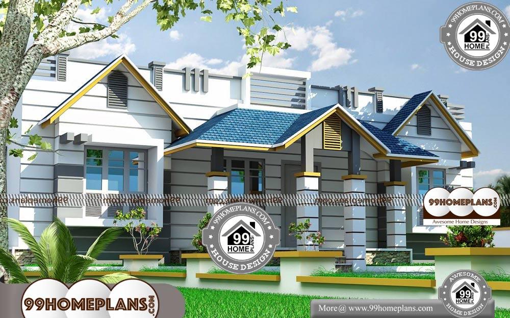 Small Single Story Modern House Plans - Single Story 2268 sqft-Home