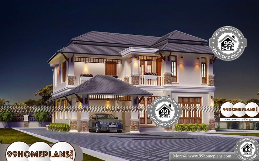 Tamilnadu Traditional House Designs with Two Story Modern Home Plans