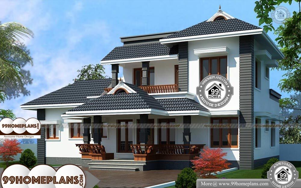 Traditional 2 Story House Plans - 2 Story 2000 sqft-Home