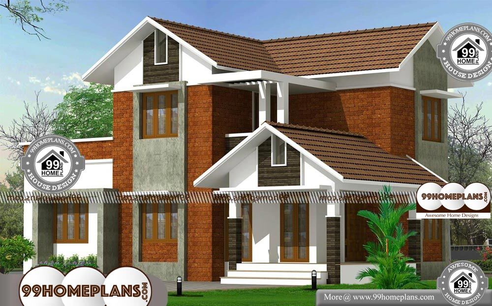 Traditional Brick House Plans - 2 Story 1500 sqft-Home