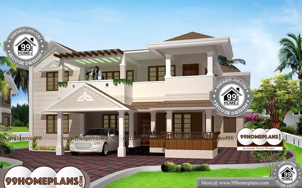 Traditional European Houses - 2 Story 3238 sqft-Home