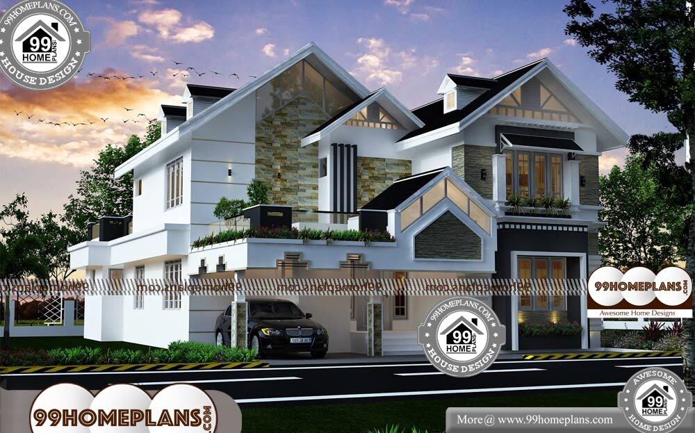 Traditional Homes Plans - 2 Story 4222 sqft-Home
