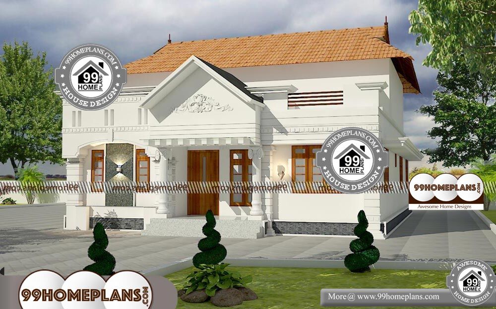 Traditional House Designs In Kerala - Single Story 1448 sqft-Home