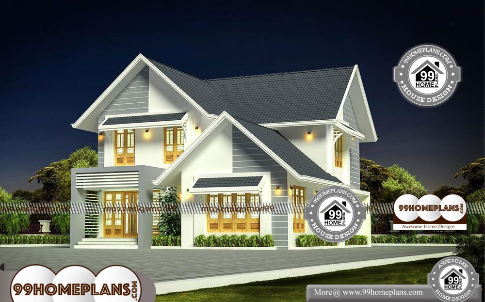 Traditional House Exterior - 2 Story 1990 sqft-Home