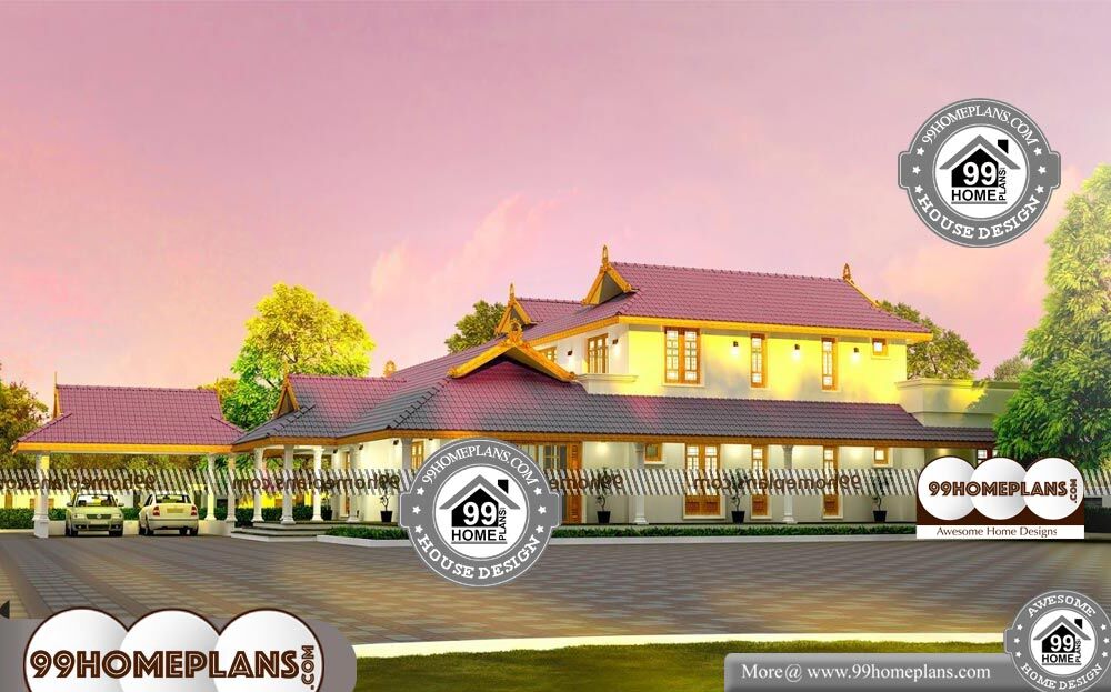 Traditional House Plan Kerala Style - 2 Story 4300 sqft-Home