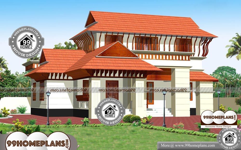 Traditional House Plans In Kerala - 2 Story 2300 sqft-Home