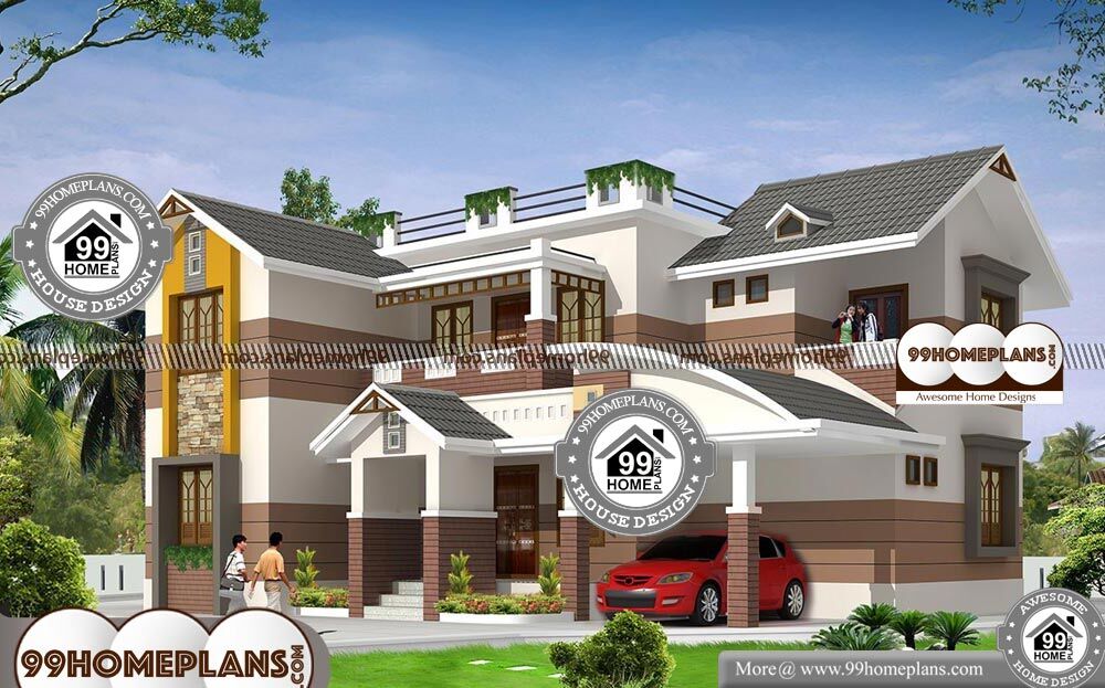 Traditional House Plans With Pictures - 2 Story 2700 sqft-Home 
