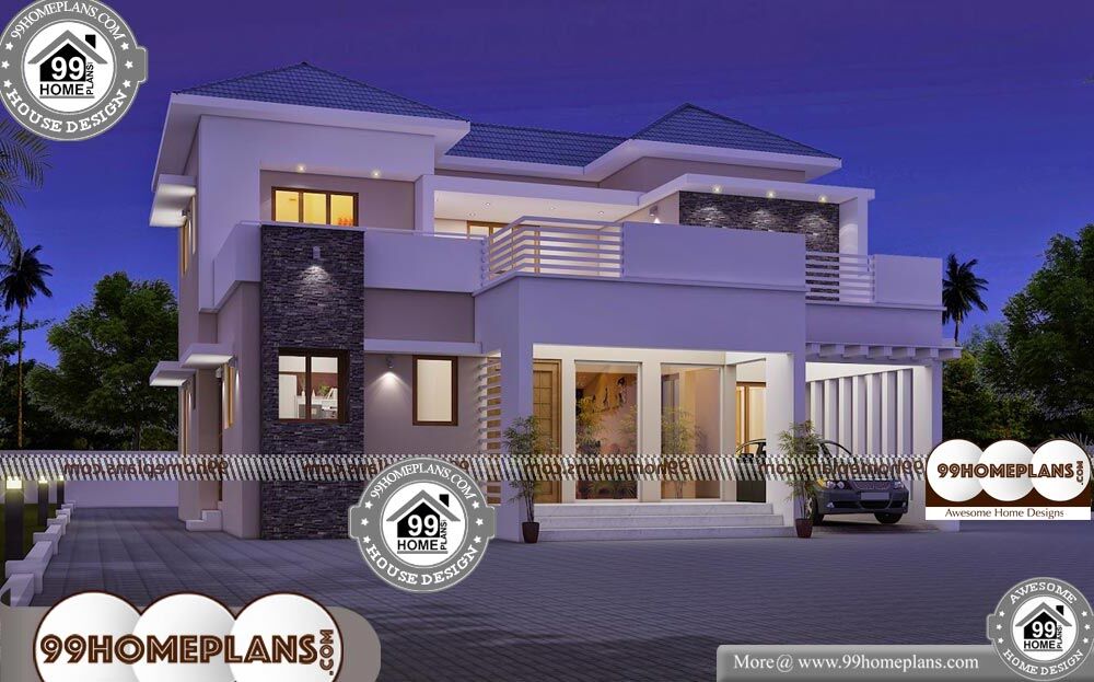 Traditional Indian House Plan - 2 Story 2960 sqft-Home