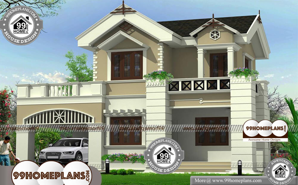Traditional Kerala House Plans With Photos - 2 Story 1800 sqft-Home