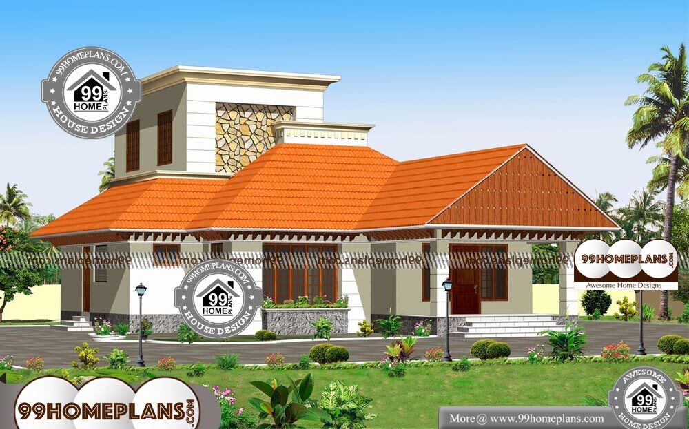 Traditional Style Home Plans - 2 Story 1600 sqft-Home