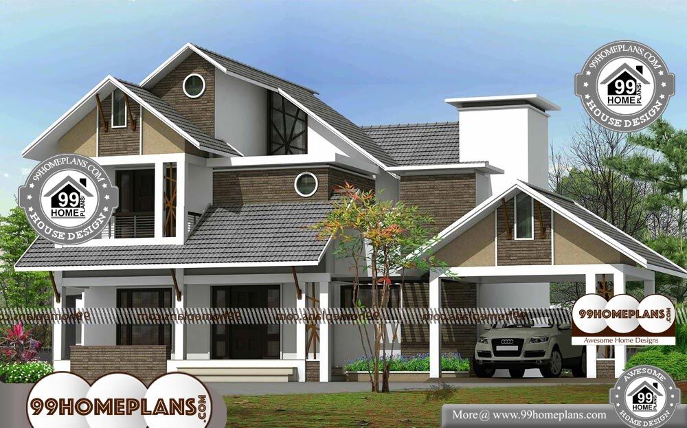 Traditional Style House Plans - 2 Story 2500 sqft-Home