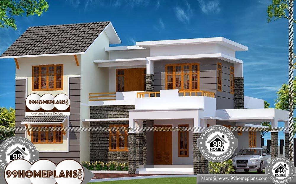  Two  Storey House  With Balcony  and Conventional Design 