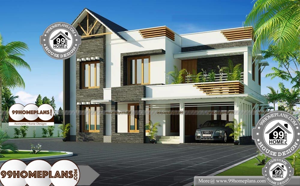 Two Storey Residential House Plans - 2 Story 2500 sqft-Home