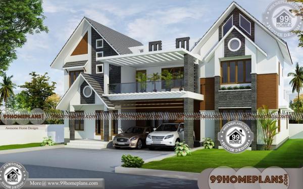 Affordable 4 Bedroom House Plans & Traditional Large Home Collections