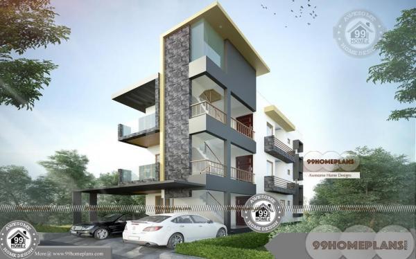 Apartment Building Floor Plan With Cute Style Modern Flats Available